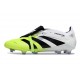 adidas Predator 2025 Elite FT FG Blanc Noir Citron Lucid