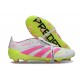 adidas Predator 2025 Elite FT FG Blanc Rose Lucide Citron Lucide