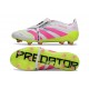 adidas Predator 2025 Elite FT FG Blanc Rose Lucide Citron Lucide