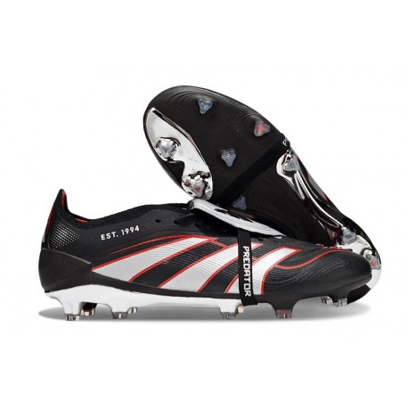 adidas Predator 2025 Elite FT FG Noir Blanc Rouge