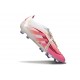 adidas Predator Foldover Tongue Elite FG Rose Blanc