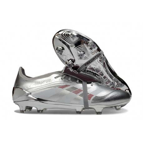 adidas Predator Foldover Tongue Elite FG Argent