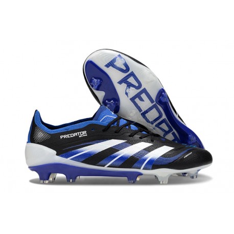 adidas Predator Elite FG Nouveaux Noir Bleu Blanc