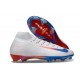 Nike Zoom Mercurial Superfly 10 Elite FG Blanc Bleu Rouge