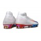Nike Zoom Mercurial Superfly 10 Elite FG Blanc Bleu Rouge