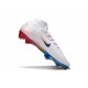 Nike Zoom Mercurial Superfly 10 Elite FG Blanc Bleu Rouge