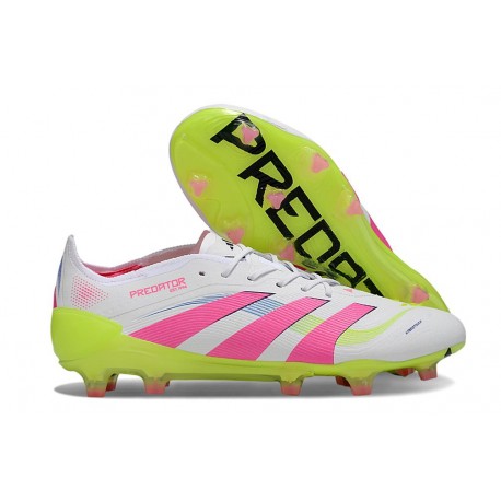 Chaussure adidas Predator Elite FG Blanc Rose