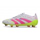 Chaussure adidas Predator Elite FG Blanc Rose
