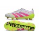 Chaussure adidas Predator Elite FG Blanc Rose