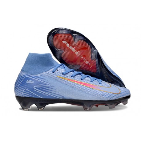 Nike Zoom Mercurial Superfly 10 Elite FG Bleu Rouge