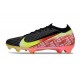 Nike Air Zoom Mercurial Vapor 16 Elite FG X VINI JR Noir Jaune Dynamique Vert Etincelle Cramoisi Brt
