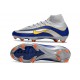 Nike Zoom Mercurial Superfly 10 Elite FG Argent Bleu Jaune
