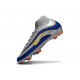 Nike Zoom Mercurial Superfly 10 Elite FG Argent Bleu Jaune