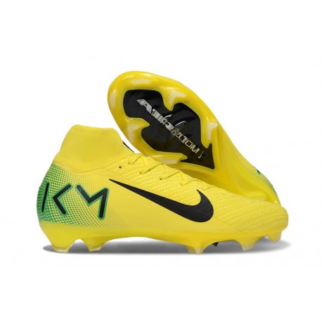 Nike Zoom Mercurial Superfly 10 Elite FG Jaune Noir Vert