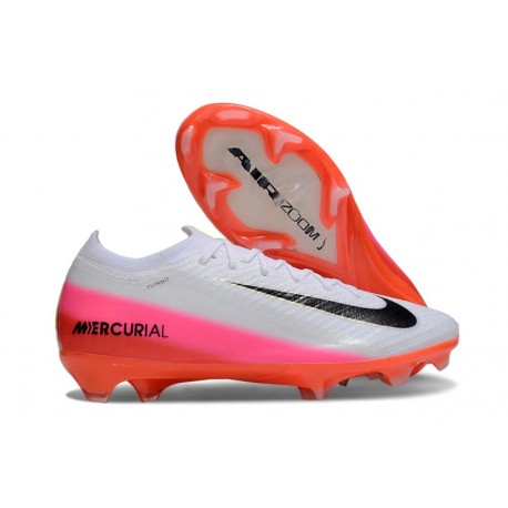 Nike Air Zoom Mercurial Vapor 16 Elite FG Rouge Université Blanc Obsidienne Foncé