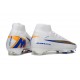 Nike Zoom Mercurial Superfly 10 Elite FG Blanc Or Bleu