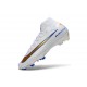 Nike Zoom Mercurial Superfly 10 Elite FG Blanc Or Bleu