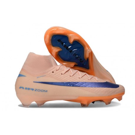 Nike Zoom Mercurial Superfly 10 Elite FG Orange Bleu