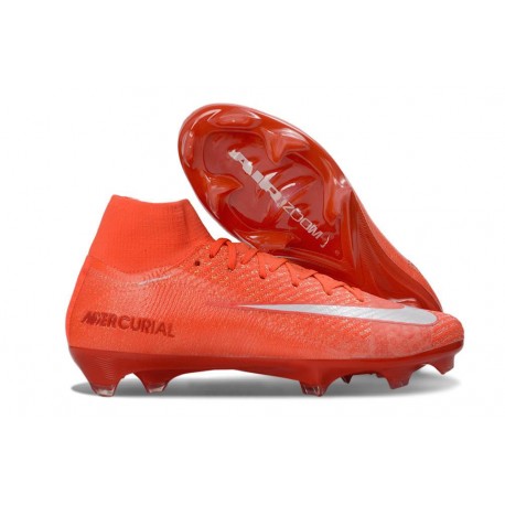 Nike Zoom Mercurial Superfly 10 Elite FG Rouge Blanc