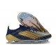 Crampons Adidas F50 Elite FG Noir Or
