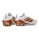 Crampons Adidas F50 Elite FG Blanc Or