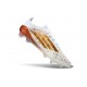 Crampons Adidas F50 Elite FG Blanc Or
