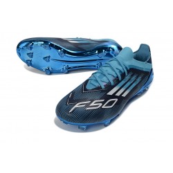 Crampons Adidas F50 Elite FG Noir Bleu