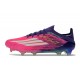 Crampons Adidas F50 Elite FG Rose Blanc