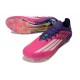 Crampons Adidas F50 Elite FG Rose Blanc