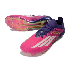 Crampons Adidas F50 Elite FG Rose Blanc