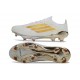 Chaussure adidas F50+ Elite FG Blanc Or