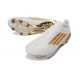 Chaussure adidas F50+ Elite FG Blanc Or