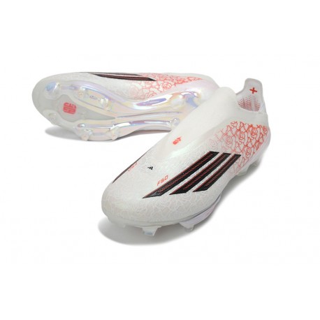 adidas Chaussures de football F50+ Laceless FG x Lamie Yamal Blanc Noir Rouge