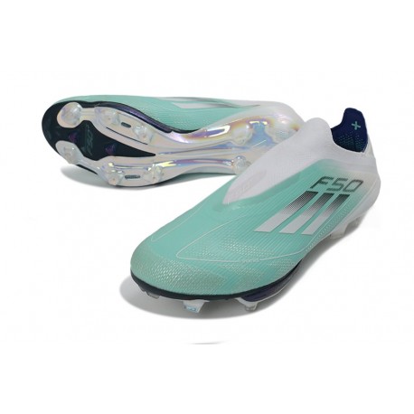 adidas F50+ Gazon Naturel FG Vert Argent Blanc