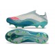 adidas F50+ Laceless FG X Messi Blanc Ftwr Rose Lucide Flash Aqua