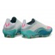 adidas F50+ Laceless FG X Messi Blanc Ftwr Rose Lucide Flash Aqua