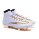Nouveaux 2016 Crampon Nike Mercurial Superfly FG Blanc Or