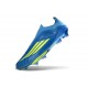 adidas Chaussures de football F50+ Laceless FG MESSI Equipe Bleu Royal Jaune Solaire Bleu Semi Eclatant