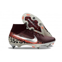 Nike Mercurial Superfly X Elite SG-Pro Bordeaux Imprimé Léopard