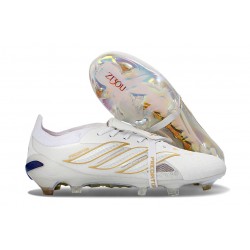 adidas Predator Elite Foldover Tongue FG Blanc Or