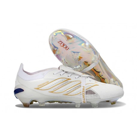 adidas Predator Elite Foldover Tongue FG Blanc Or