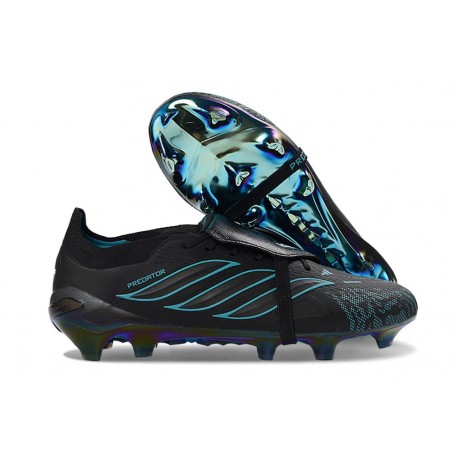 adidas Predator Foldover Tongue Elite FG Noir Bleu