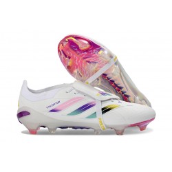 adidas Predator Foldover Tongue Elite FG Blanc Rose