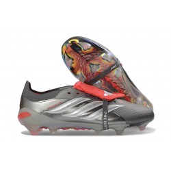 adidas Predator Foldover Tongue Elite FG Fer Mét. Blanc Ftwr Rouge Lucide