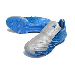 Chaussure Adidas F50 Spider Elite FG Bleu Argent