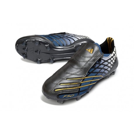 Chaussure Adidas F50 Spider Elite FG Noir Bleu Blanc