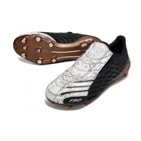 Chaussure Adidas F50 Spider Elite FG Noir Blanc Or