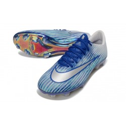 Crampons Nike Mercurial Vapor 17 Elite FG Nouvelle Bleu Argent