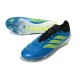 Chaussure adidas Predator Elite FG Bleu Vert Citron