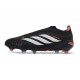 Crampons de Foot adidas Predator Laceless Elite FG Noir Blanc